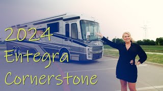 2024 Entegra Cornerstone Tour with Angie – Luxury Class A Diesel RV [upl. by Greyson]