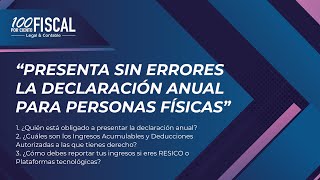 DECLARACIÓN ANUAL PERSONAS FÍSICAS 2023 [upl. by Ahseit]