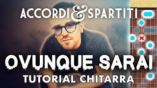 OVUNQUE SARAI Tutorial Chitarra  Irama [upl. by Notnyw772]