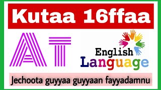 kutaa 16Jechoota haasawa nuuf Salphisan englishshool1 [upl. by Kannry872]