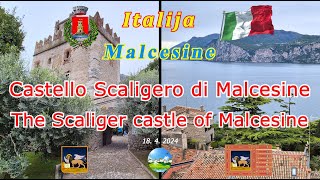 Castello Scaligero di Malcesine Castle of Malcesine Malcesine Lake Garda Veneto Italy [upl. by Marou]