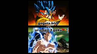 gogeta super saiyan blue vs ultra instinct omen 3 goku [upl. by Rehpitsirhc]