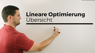 Lineare Optimierung Übersicht Ablauf Grundlagen Variablen Nebenbedingung Zielfunktion [upl. by Veneaux]