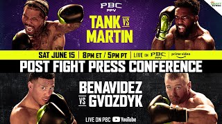 POSTFIGHT PRESS CONFERENCE  TankMartin amp BenavidezGvozdyk [upl. by Ahsim933]