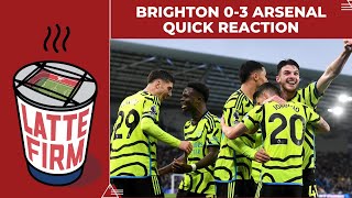 Brighton 03 Arsenal  Quick Reaction LIVE [upl. by Tiga]