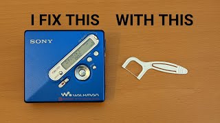 Dental Floss Fixes Minidisc Player [upl. by Gaskill414]