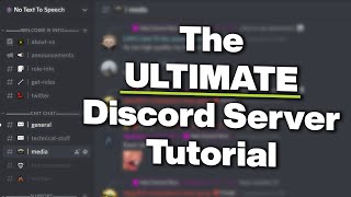 How to Fully Setup the ULTIMATE Discord Server [upl. by Fraya]