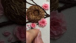 Adorable Bullion Stitch Rosebuds to Complete Your Embroidered Roses with Lovely Details embroidery [upl. by Jaqitsch942]