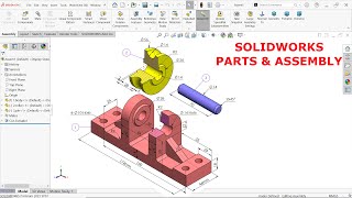 SolidWorks Parts And Assembly Tutorial [upl. by Hild139]