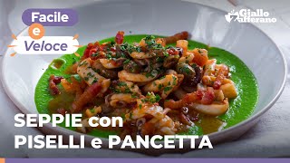 SEPPIE con PISELLI e PANCETTA  labbinamento perfetto di sapori😍🦑🌱🥓 [upl. by Uke]