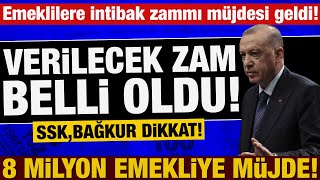 EMEKLİ MAAŞLARINA YAPILACAK İNTİBAK ZAMMI MİKTARI AÇIKLANDI [upl. by Natie]