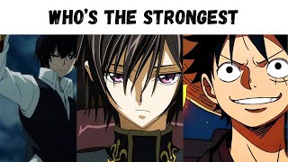 10 STRONGEST ANIME CHARACTERS [upl. by Atnwahsal]