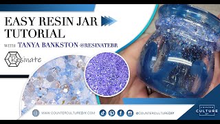 Easy Resin Jar Tutorial  CCDIY Crafts [upl. by Uv]