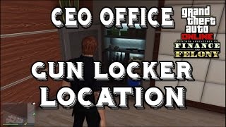 GTA Online How To Find Your Gun Locker Finance and Felony Maze Bank West Gun Locker Location [upl. by Sosthenna]