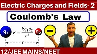 Electric Charges and Fields 02  Coulombs Law and Force Between Multiple Charges JEE MAINSNEET [upl. by Anirdua]