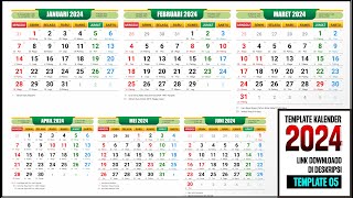 Kalender 2024 Lengkap Dengan Hari Libur Nasional Master [upl. by Atinad818]