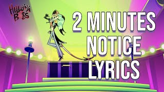 2 Minutes Notice Fuck You Lyrics From quotHelluva Bossquot Alex Brightman [upl. by Nador]