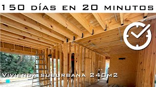 Construcción completa de una vivienda de madera Resumen del proceso constructivo [upl. by Becky]