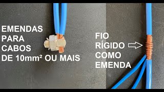 Como emendar fios e cabos elétricos PADRÃO TÉCNICO Parte 2 [upl. by Nnalyrehc]