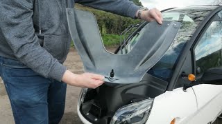 How to top up the Carver electric cars washer fluid [upl. by Tor696]