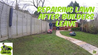 Repairing Lawn After Builders Leave [upl. by Aicenek]