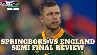 Springboks vs England semi final review [upl. by Alves]