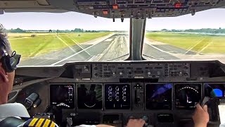 Martinair MD11 TakeOff Amsterdam Schiphol  Cockpit View [upl. by Ttebroc645]