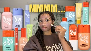 I Tried Every Bubble Skincare Product [upl. by Esoranna981]