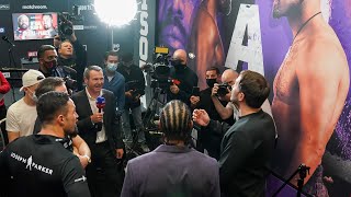 Coin Toss Drama Joseph Parker wins flip to walk second vs Derek Chisora [upl. by Yeldua903]