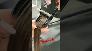 How to get rid of spilt ends dusting and trimming viralvideo youtube fashion shortvideo [upl. by Akeemahs]