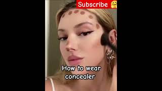 🫣how to apply concealer on your face 👍🏻youtubeshorts treandinghacks shortsviral [upl. by Brotherson694]