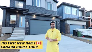 He Built a New House in Edmonton for 550000  Complete House Tour  Canada Home Tour [upl. by Anitsej]