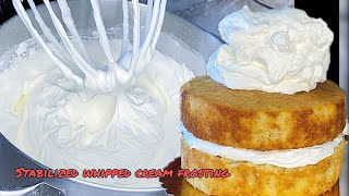 The perfect recipe for stabilized whipped cream frosting cakenthings whippedcream howto frosting [upl. by Benedetta]