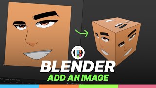 Blender 30 Tutorial  How to Add An Image To An Object [upl. by Lanctot]