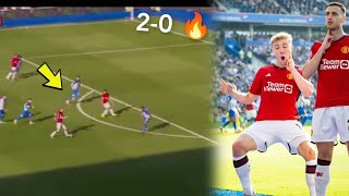 Brighton vs Man United 02 🔥  Dalot Hojlund goal seal win [upl. by Waldman]