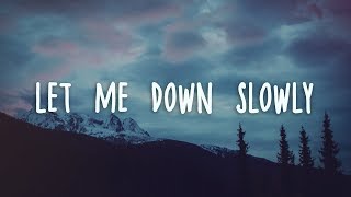 Alec Benjamin  Let Me Down Slowly Lyrics [upl. by Palladin617]