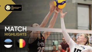 Estonia vs Belgium  Match Highlights I European Golden League Women 2024 [upl. by Suki]