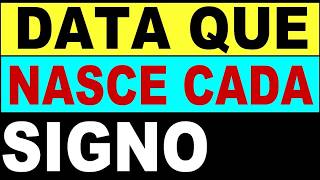 SIGNOS DATA  DATAS DE CADA SIGNO  ATUALIZADO SERPENTÃRIO [upl. by Ducan]