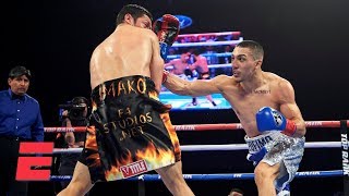 Teofimo Lopez knocks out Diego Magdaleno goes wild with celebration  Top Rank Boxing Highlights [upl. by Franciskus]