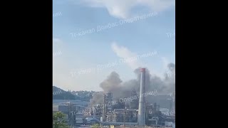 Ukrainian Drones Hit Tuapse Oil Refinery and Morozovsk Air Base [upl. by Kcirret]