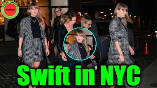 Taylor Swift shines at JeanGeorges private club Chez Margaux in New York City [upl. by Nonnek135]