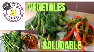 SALTEADO DE VERDURAS Receta saludable con sólo vegetales [upl. by Joelie]