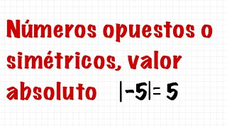 VALOR ABSOLUTO Números opuestos o simétricosEjercicios Aprende en casa 2 Resuelve problemas de [upl. by Flip]