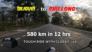 Classic 350 long ride 2023 Siliguri to Shillong bike ride  Day 1 [upl. by Alicul]