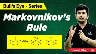 Markovnikovs Rule  Trick and Mechanism  IIT JEENEET Chemistry  Vineet Khatri  ATP STAR KOTA [upl. by Nan]