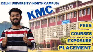 KMC an underrated college of DU  All about KMC Fees Placement exposure fest and societies [upl. by Burkley]