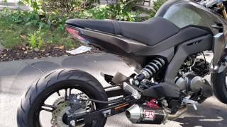 2017 Kawasaki Z125 Pro lowered and stretched [upl. by Kaz]