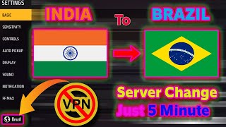 How To Make Brazil Server Account In Free Fire Max 🔥  Free Fire Brazil Server Ki Id Kaise Banaye [upl. by Nilak]