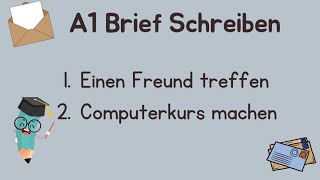 A1 Brief schreiben  Goethe exam preparation  deutsche Brief schreiben [upl. by Mcclish831]