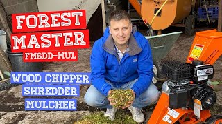 Forest Master FM6DDMUL Petrol Wood Chipper Mulcher amp Shredder Review  My thoughts [upl. by Quartas]